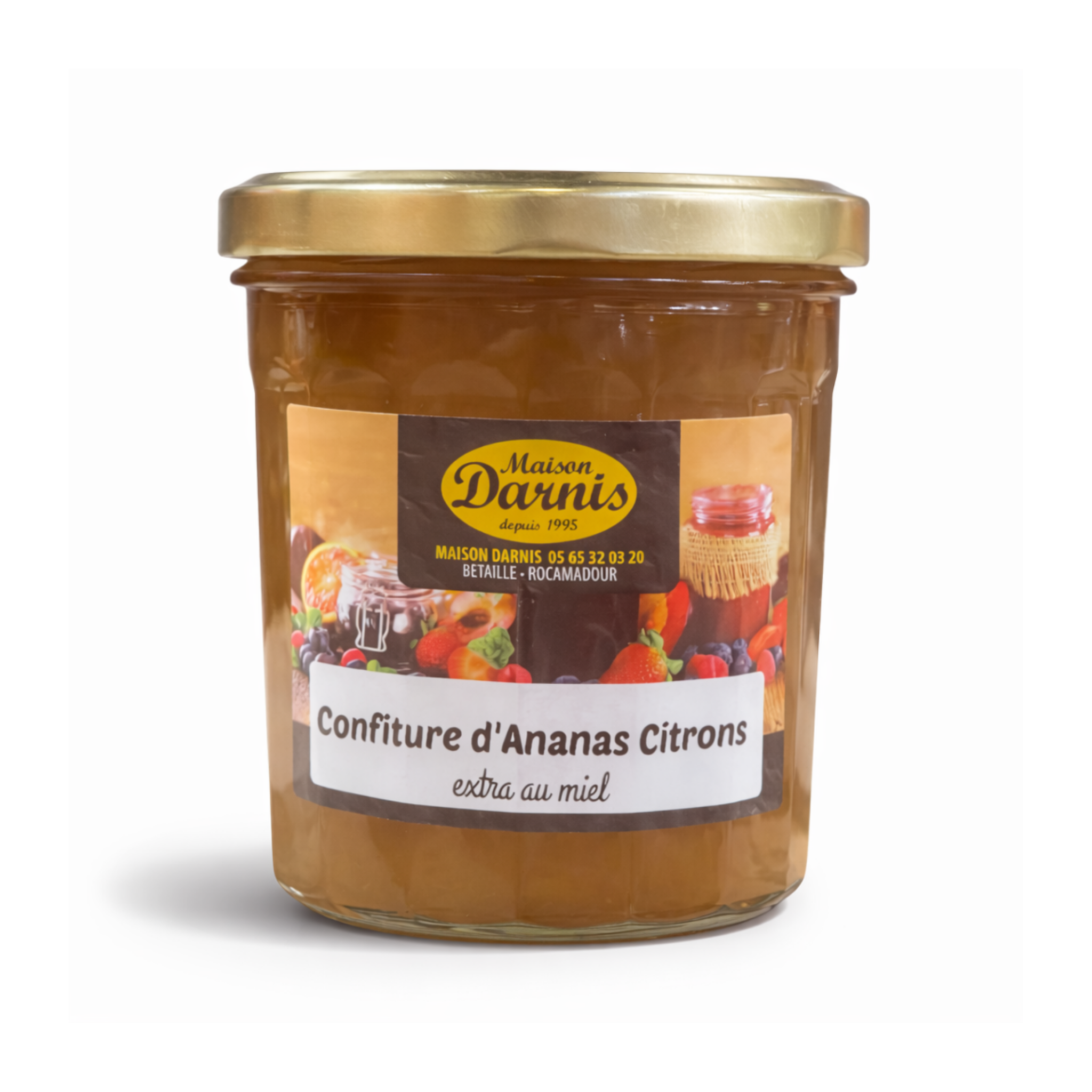 Confiture ananas citron au miel