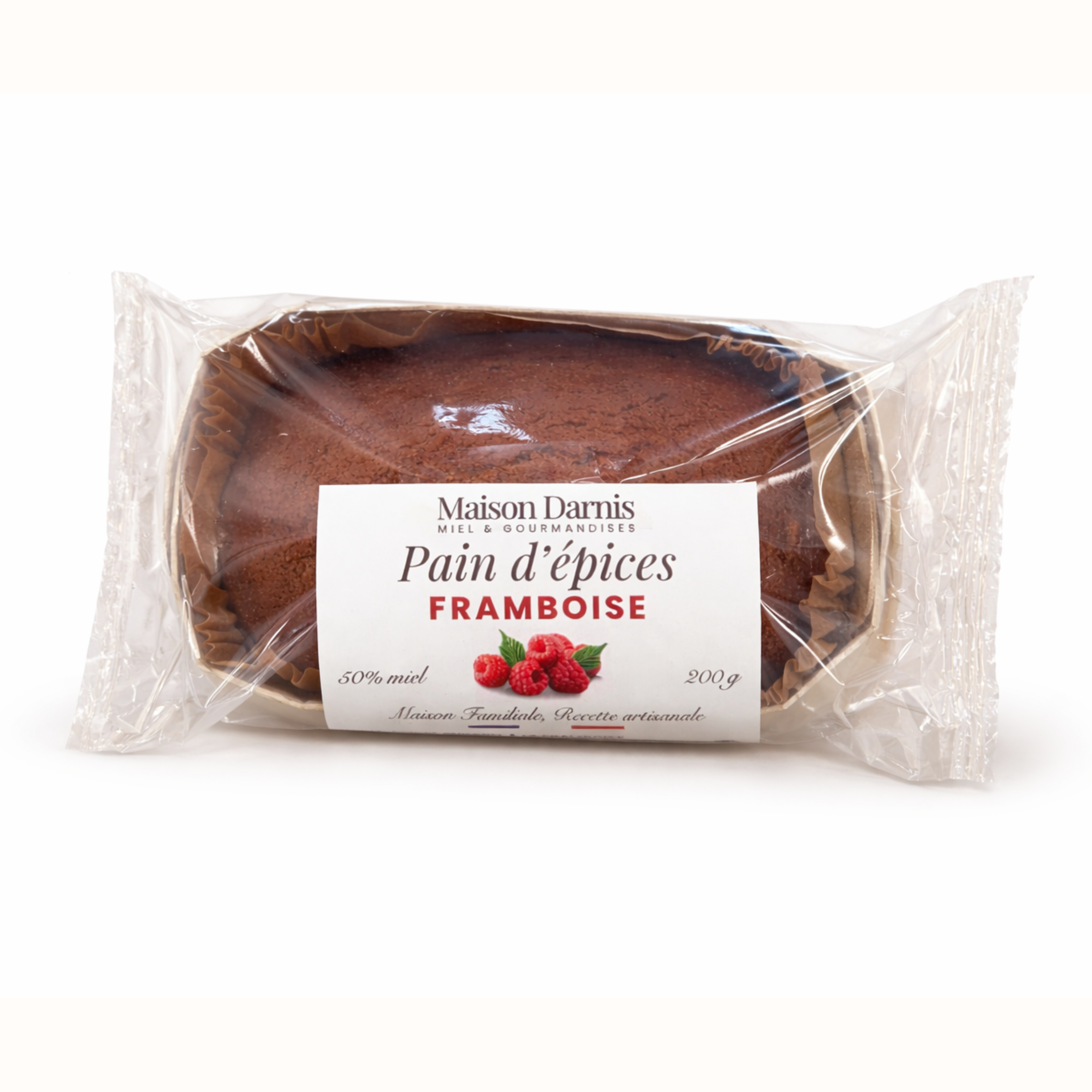 Pain d'épices 50% miel & framboise