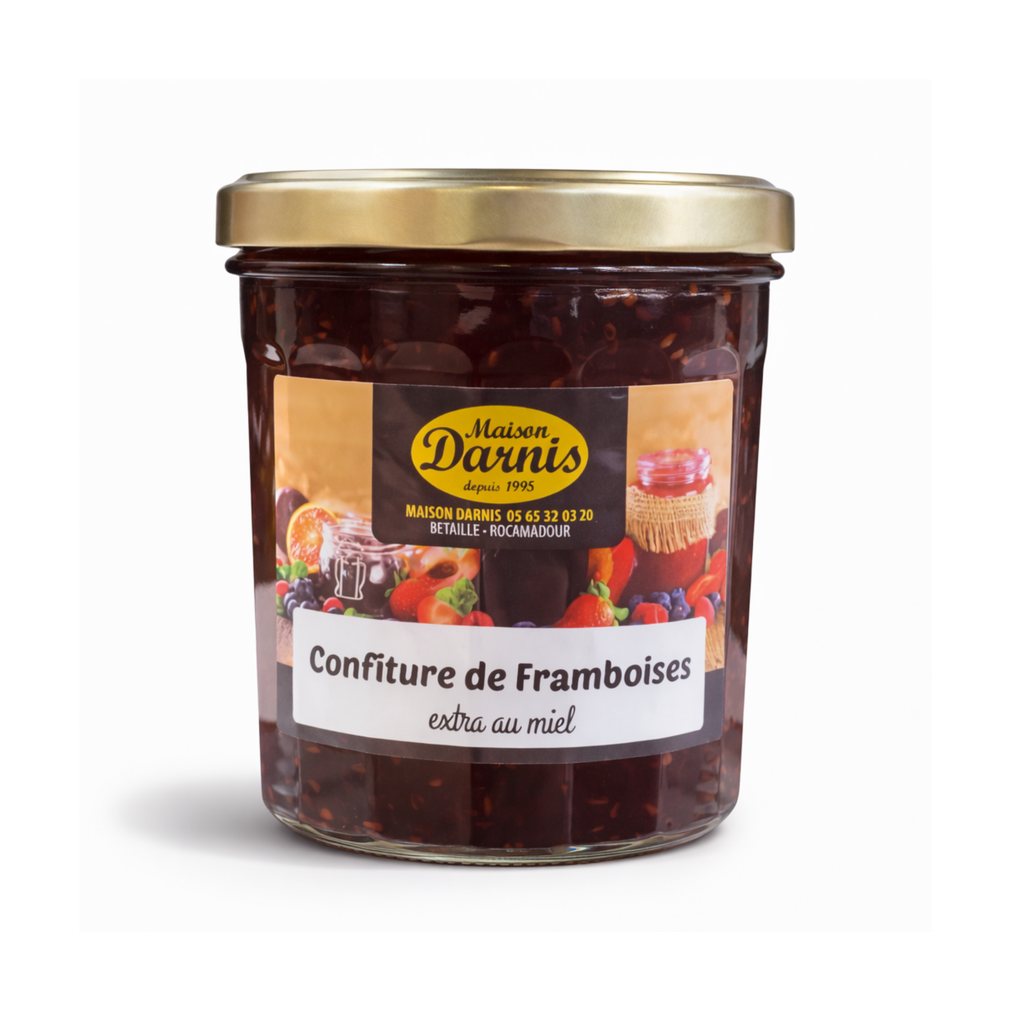 Confiture framboise au miel