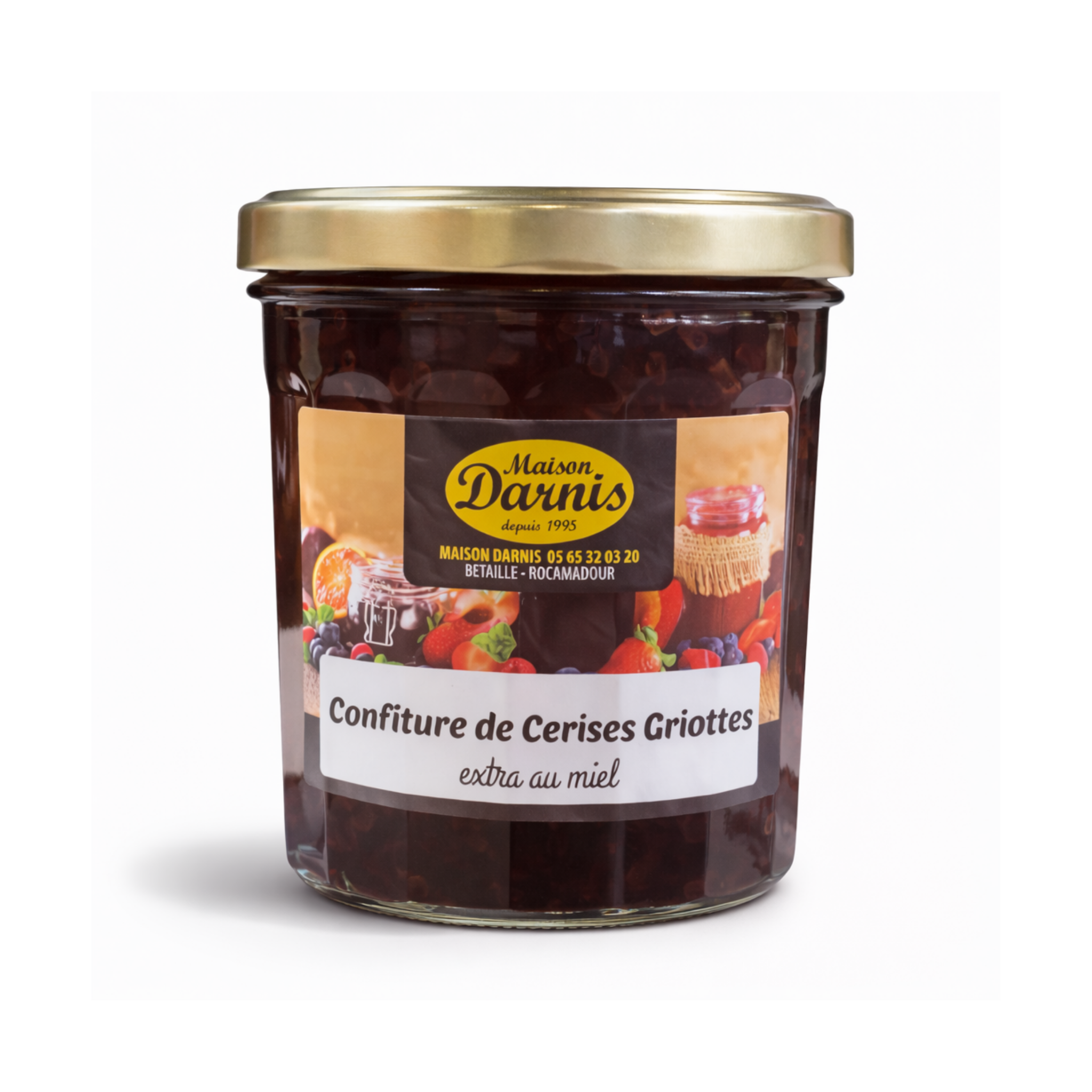 Confiture cerise au miel