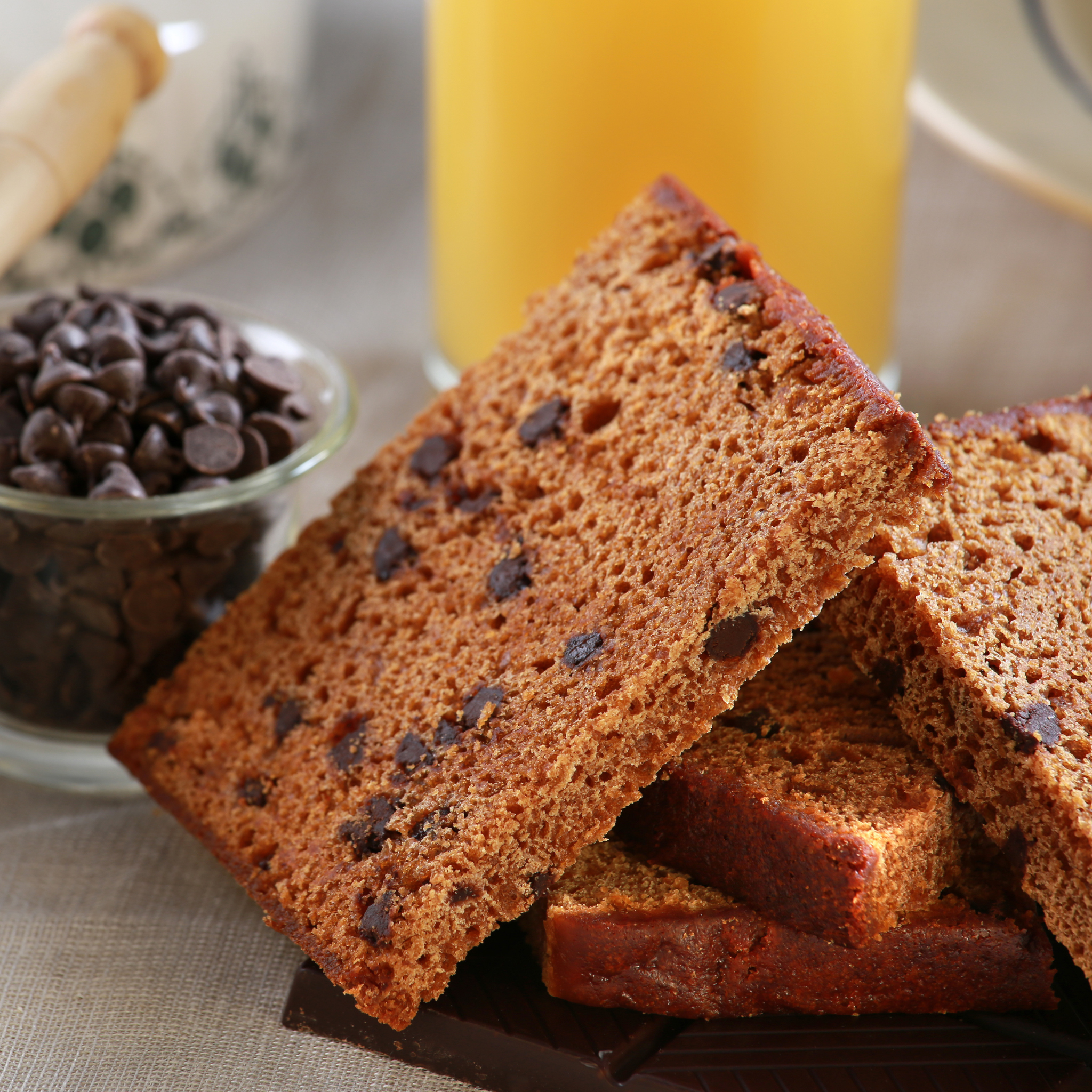 Tranche pain d'épices chocolat