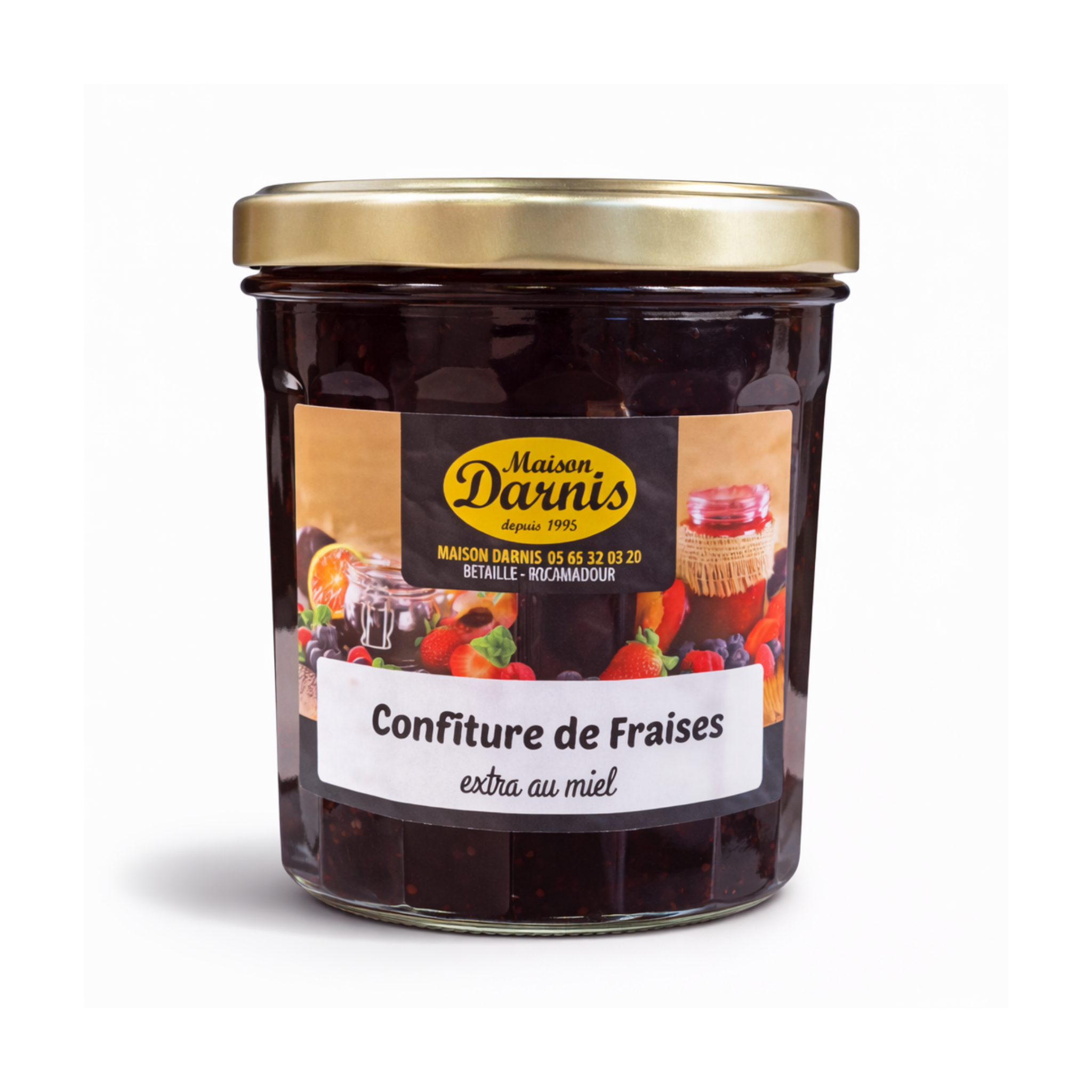 Confiture fraise au miel