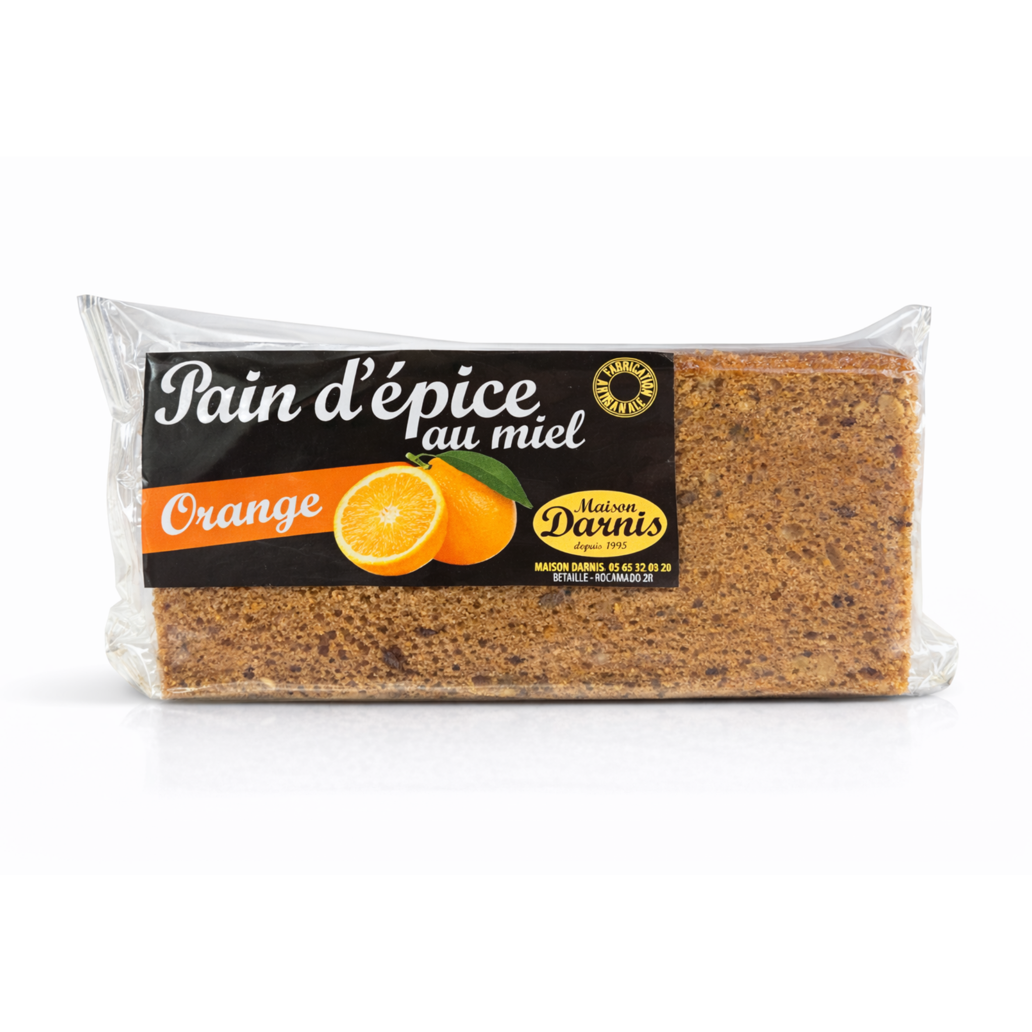 Tranche pain d'épices orange