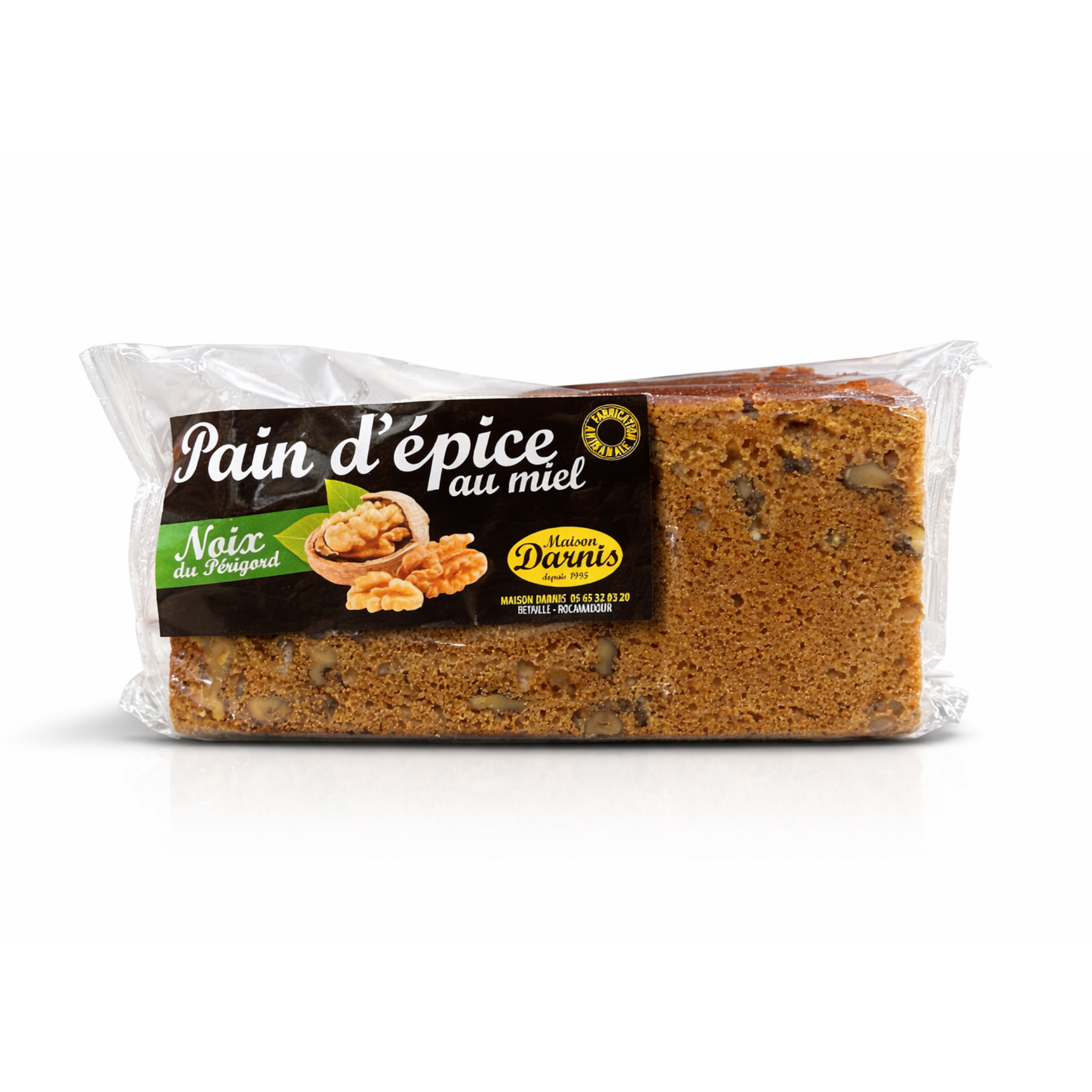Tranche pain d'épices noix