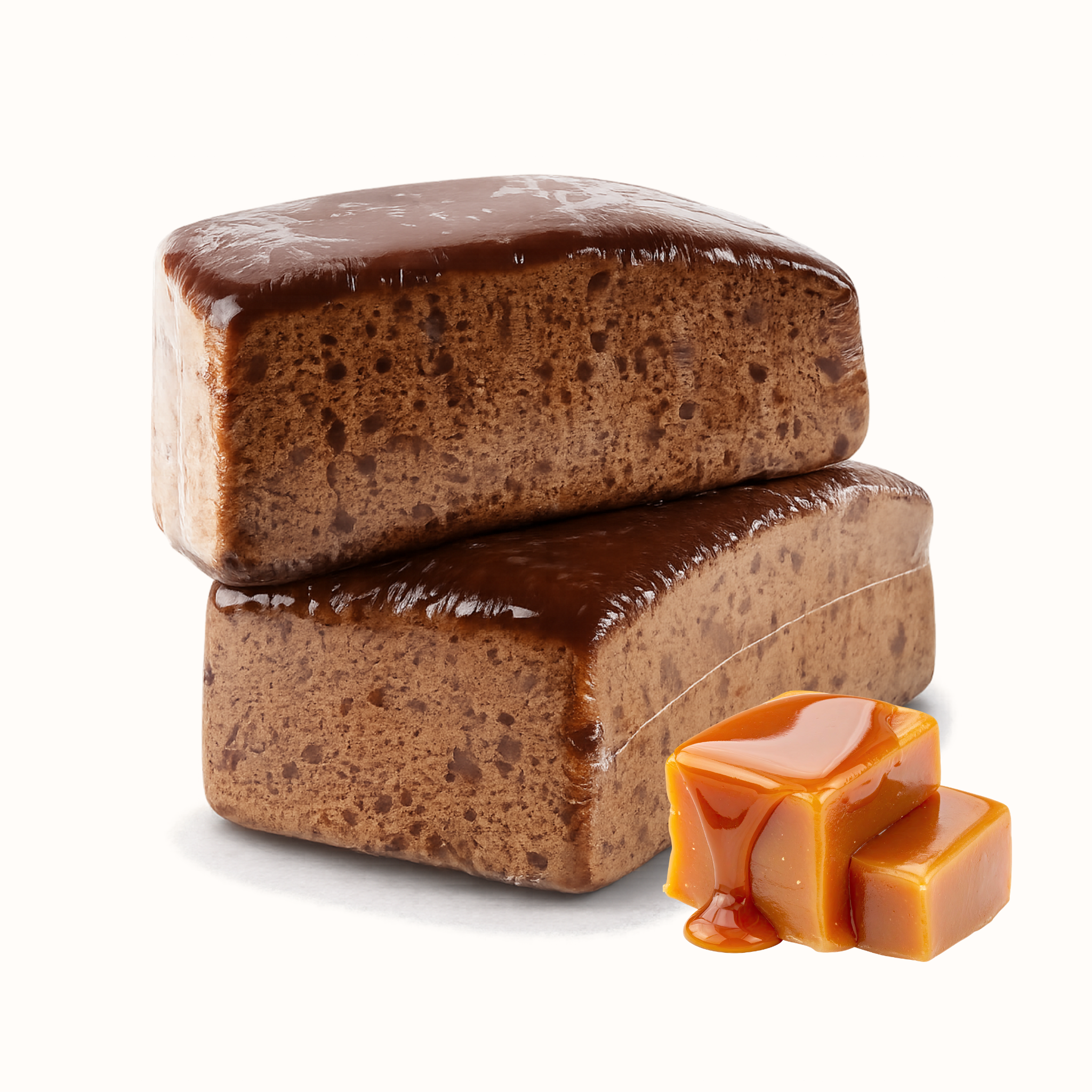 Pain d'épices à la coupe caramel