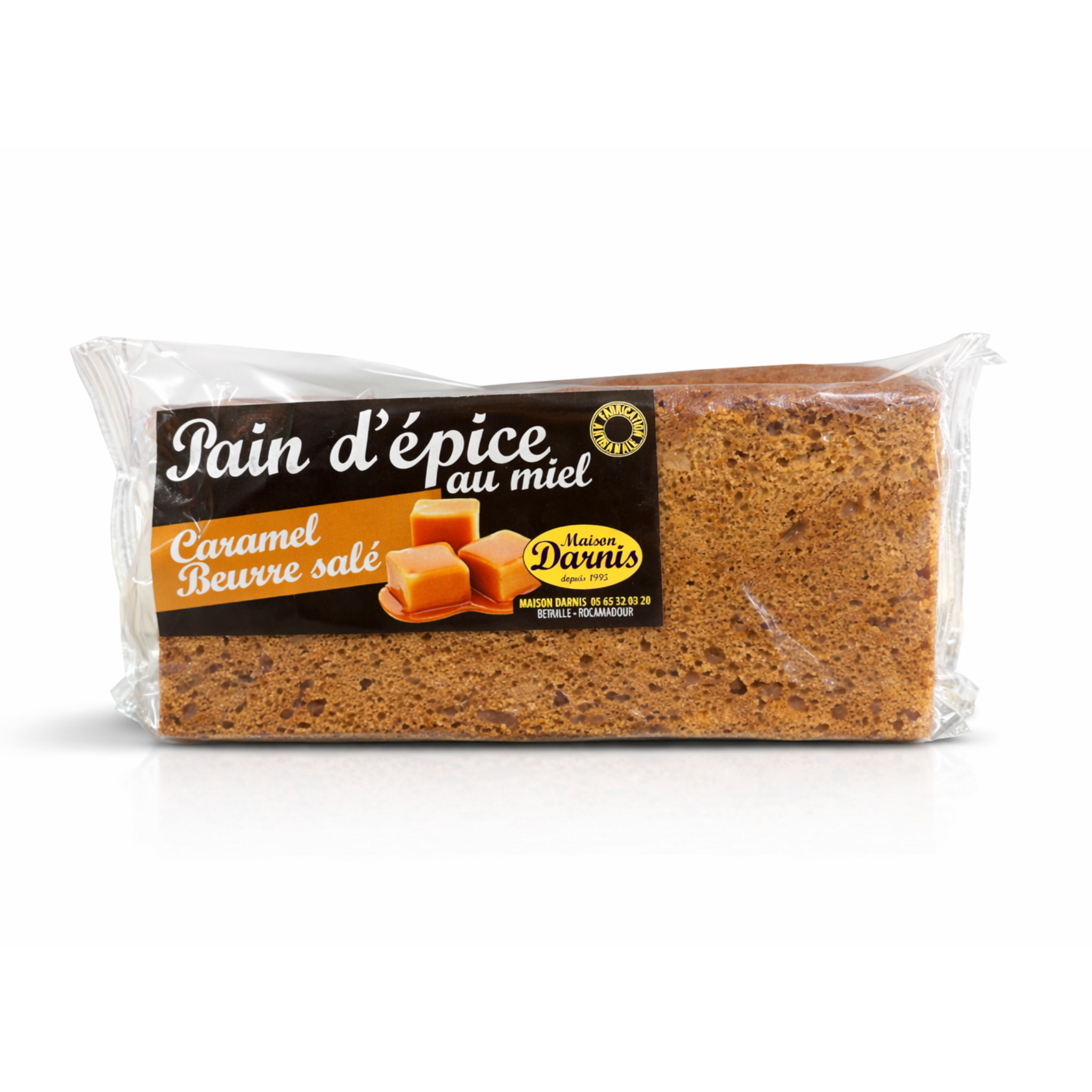 Tranche pain d'épices caramel beurre salé