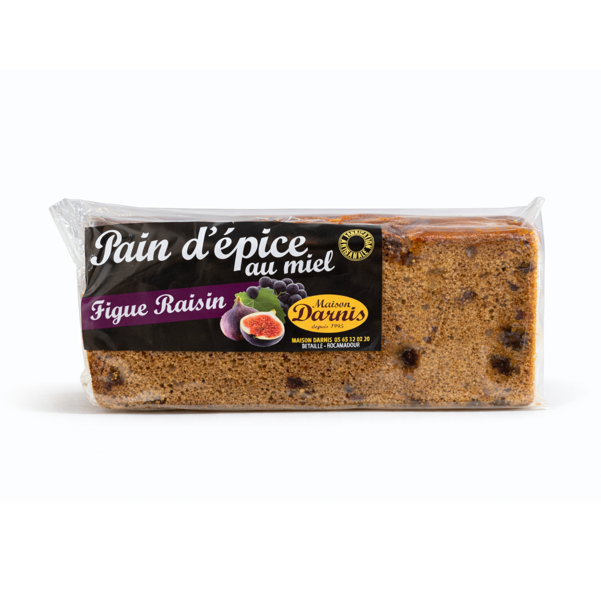 Tranche pain d'épices figues-raisins