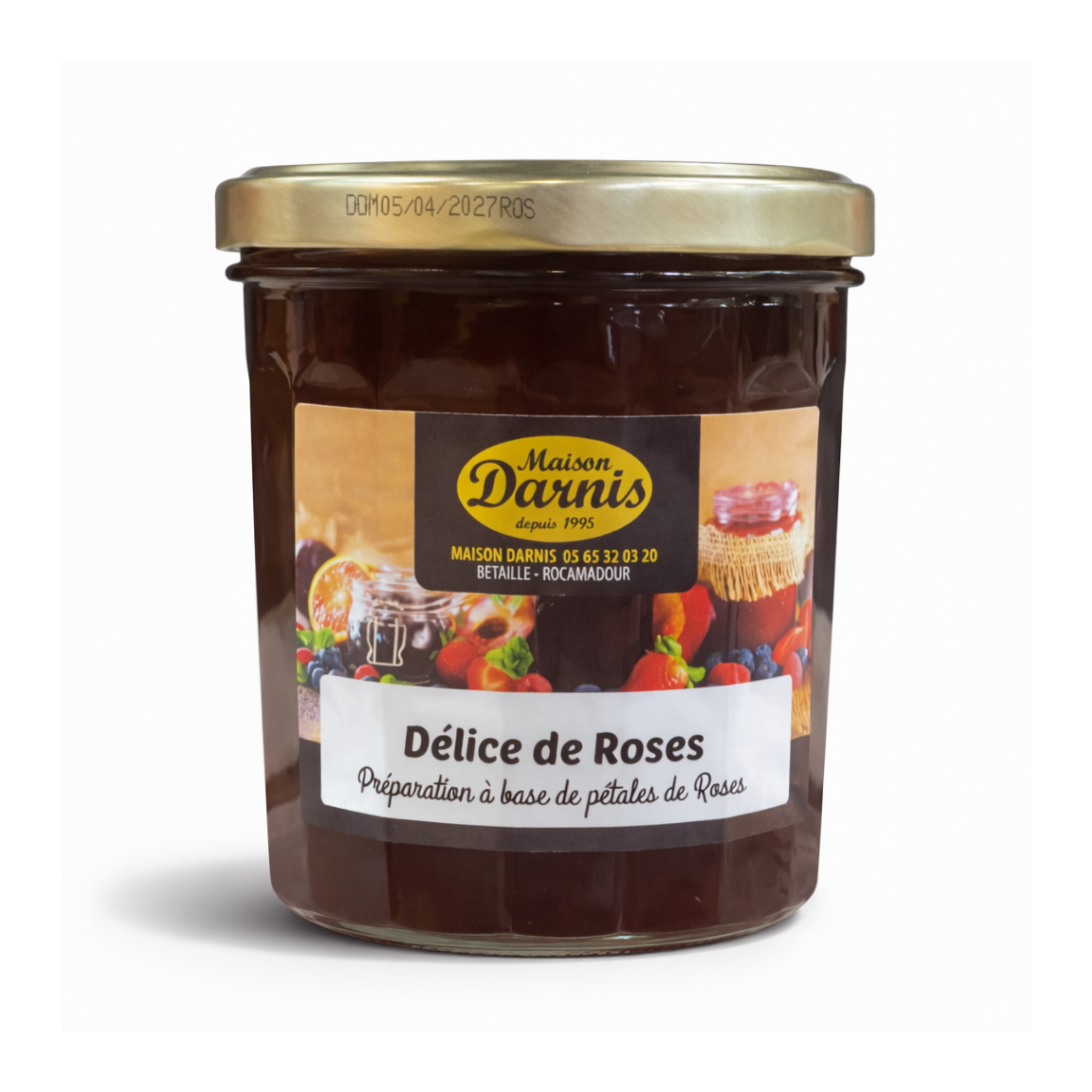Confiture rose au miel