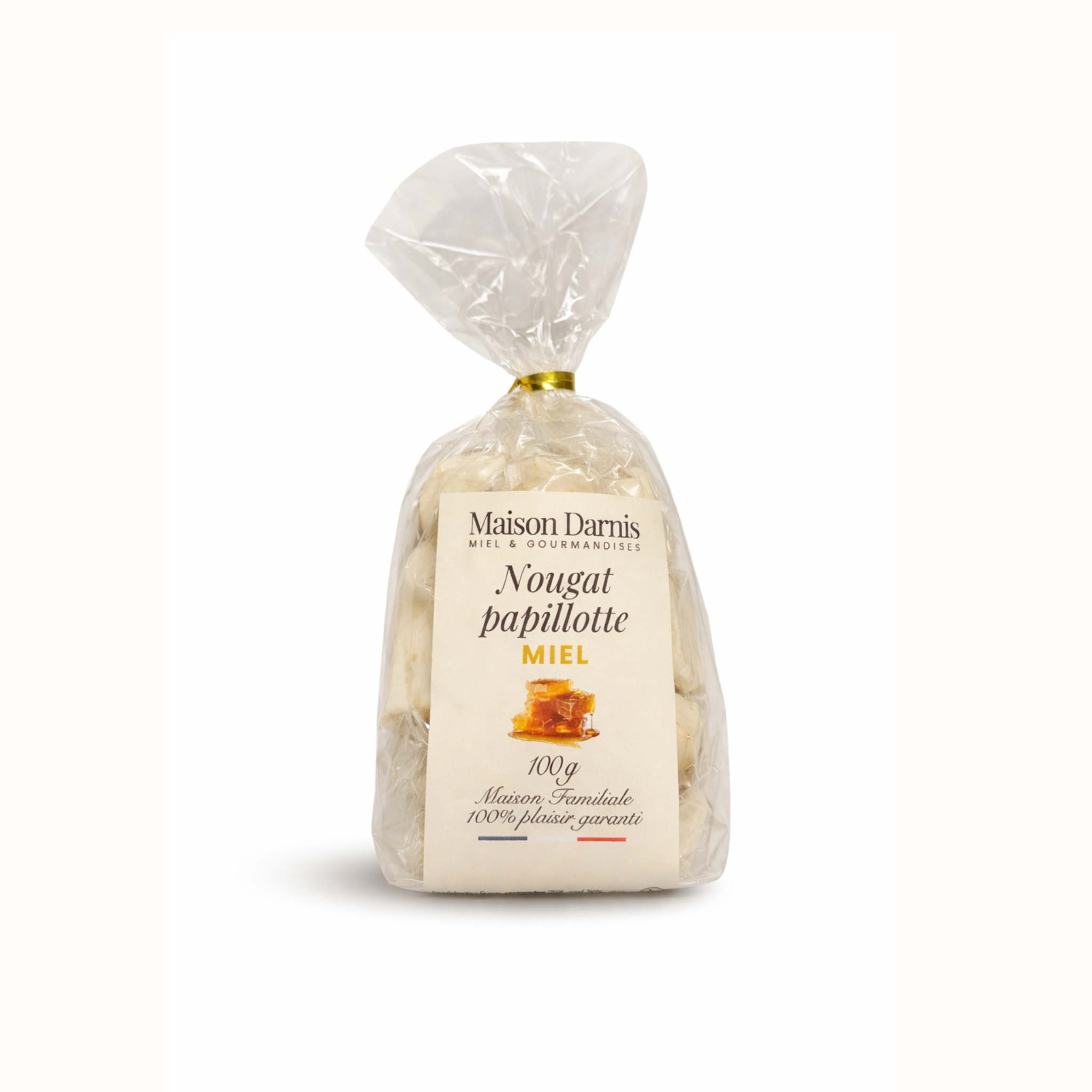 Nougat papillote au miel