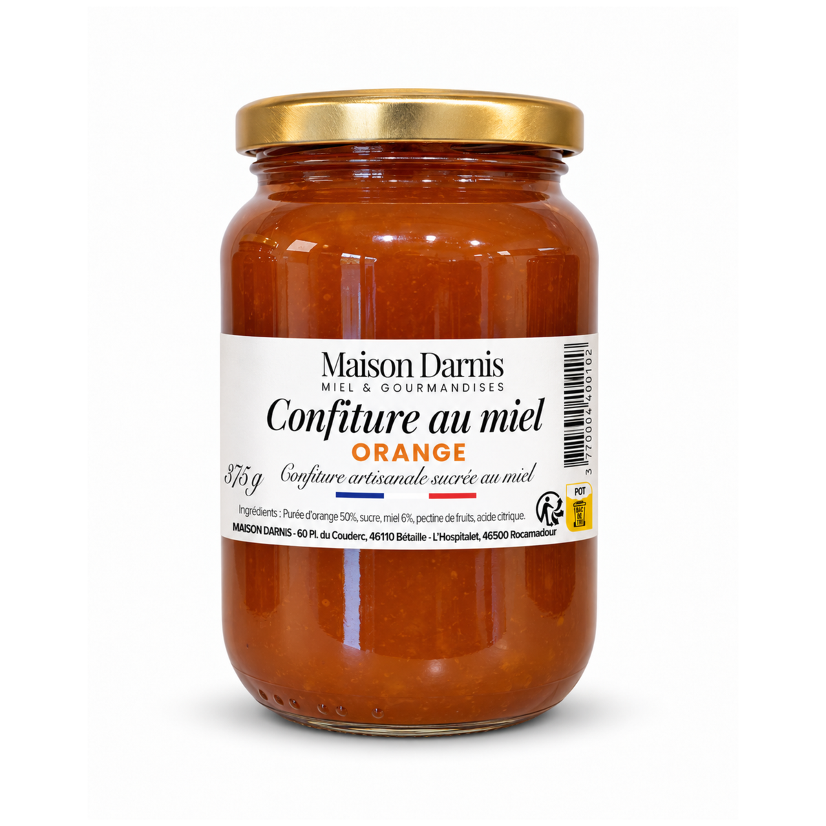Confiture au miel & orange