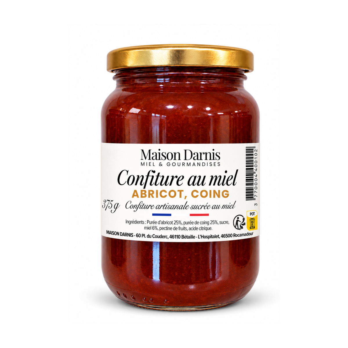 Confiture au miel & abricot coing