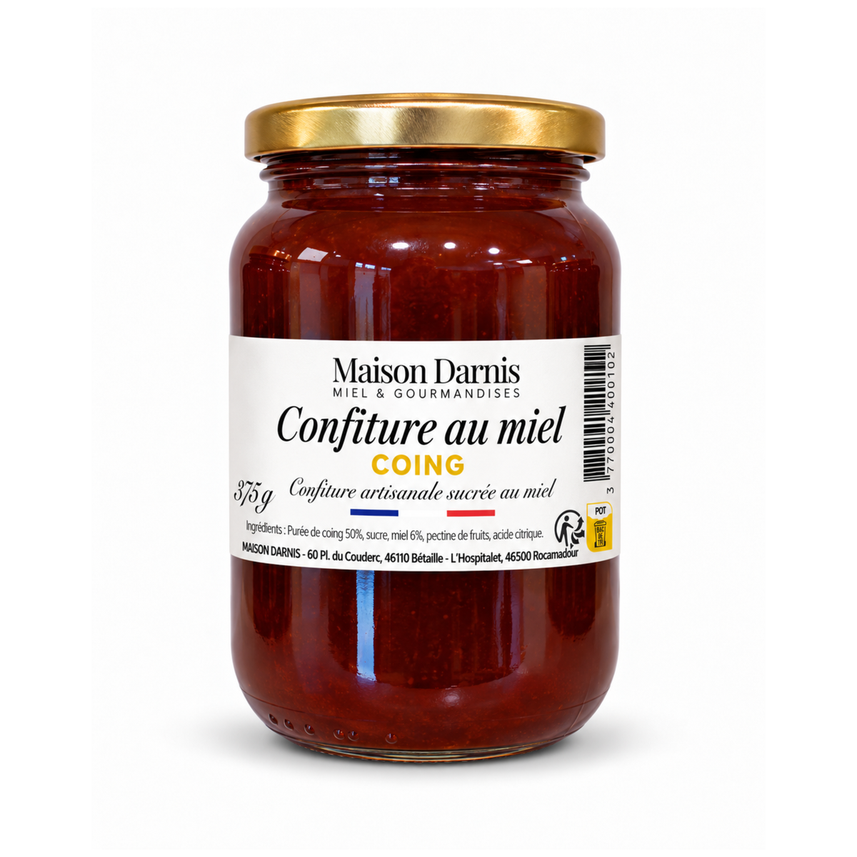 Confiture au miel & coing